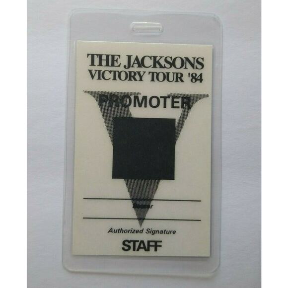 The Jacksons Victory Backstage Pass 1984 Original Michael Pop Soul Music Tour - Picture 2 of 6